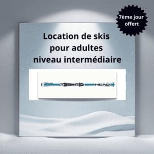 Ski Head Shape pour adultes niveau intermédiaire en location à Guillestre, idéal pour progresser en toute confiance sur les pistes.